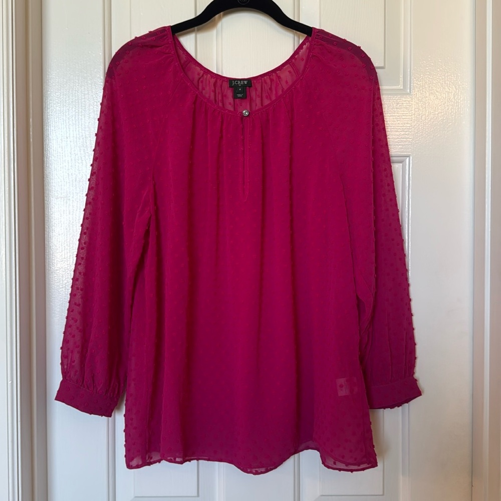 J. Crew Pin Dot Blouse